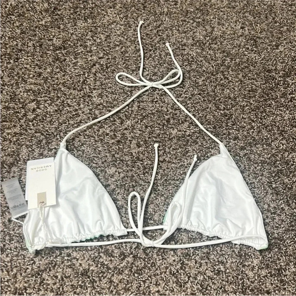 *Final Price* Good American Size 2/Medium NWT NEW Green Marble Tie Dye Swim Top - Picture 4 of 9